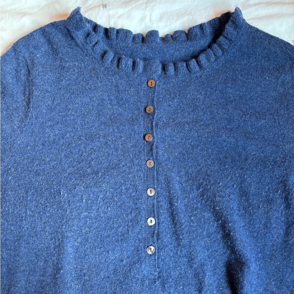 Sundance Navy Blue Crew Neck Sweater - Picture 3 of 7